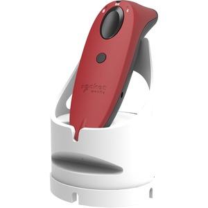 SocketScan S700 1D Barcode Scanner & White Charging Dock - Red